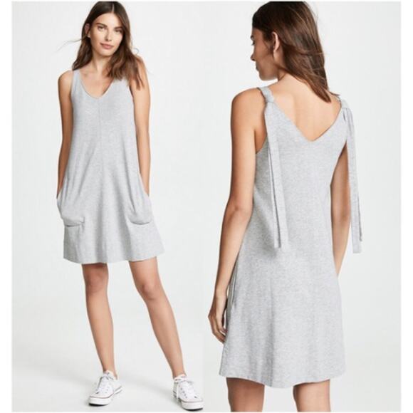 Nation LTD Leona Light Grey Sleeveless Dress - Picture 1 of 8
